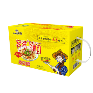 客家梅县腌面正宗梅州特产生晒手工面条箱装宽碱水面非油炸麦芯面