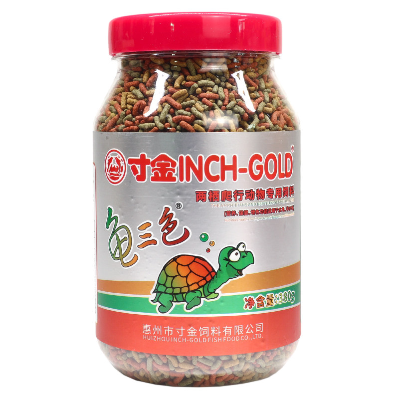 寸金龟三色龟粮增色发色补钙金钱龟蛋龟草龟粮水龟饲料小乌龟食物