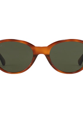 Fakeme 复古板材猫眼太阳镜防紫外线ins风金吉拉longblack