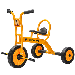 幼儿园儿童三轮车双人脚踏车幼教童车可带人小孩户外玩具车