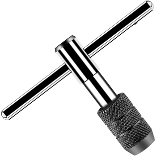 T型可调式丝锥扳手M3-M12手动攻丝夹头工具绞丝棘轮扳手攻丝器
