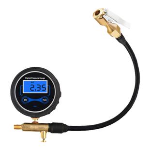 极路士充气泵数显延长管  数显胎压计汽车轮胎胎压表自行车测压表