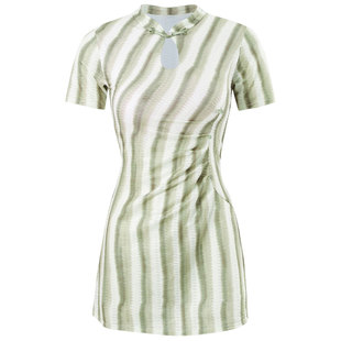 亦美珊旗袍新中式泳衣女显瘦遮肚保守高级感度假分体式泡温泉套装