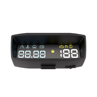 多功能汽车抬头显示器hud车速电压水温报警自安平显反射款H200