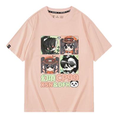 休闲宽松纯棉情侣短袖