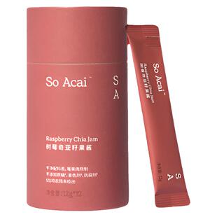 soacai树莓奇亚籽果酱小包装贝果面包酱燕麦片酸奶碗配料树莓果酱