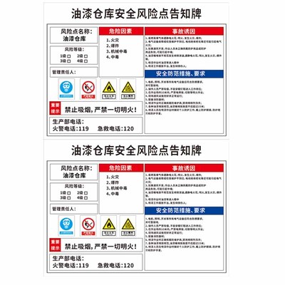 喷漆房安全标识牌油漆警示标志