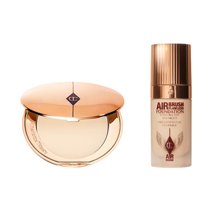 【直播专属补贴】CT小金盘粉饼散粉超磨瓶粉底液遮瑕生日礼物礼盒