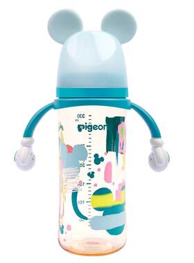 贝亲宽口径ppsu240/300ml带手柄