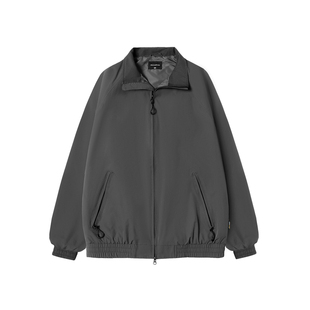 嘿马七作立领高密防泼水工装外套春季休闲飞行夹克男短宽版型上衣