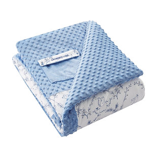 蒂爱豆豆毯婴儿盖毯宝宝毯子新生儿秋冬毛毯