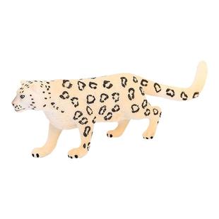 仿真野生实心动物花豹云豹鬃狼豹猫灵猫狼獾儿童认知玩具摆件模型