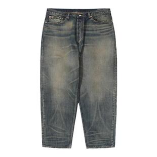 TIRES 22FW 日产牛仔长裤 泥染油污水洗单宁赤耳日系工装廓形nbhd