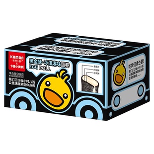 咔啰卡曼夹心鸡蛋卷饼干巧克力榴莲咸蛋黄味酥脆爆浆网红休闲零食