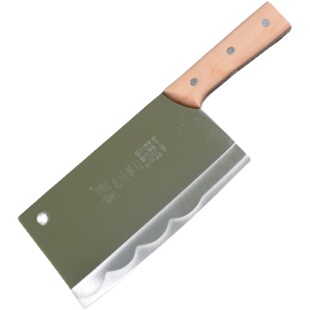 青堤菜刀家用切片刀四川手工锻打不锈钢锋利切肉厨房刀具厨师专用
