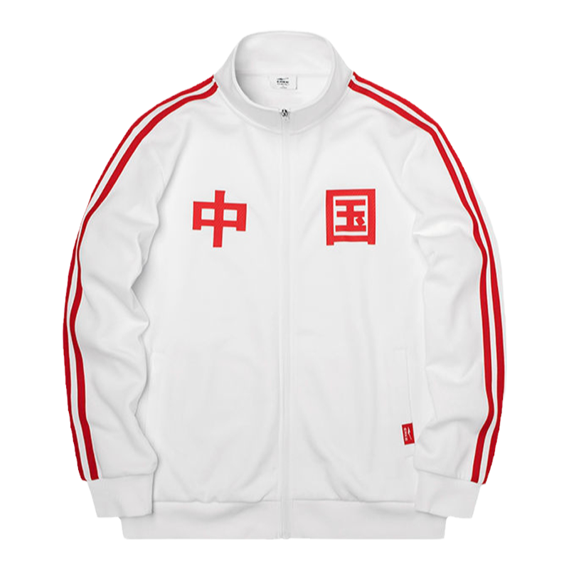 于适鸿星尔克中国外套春秋男女情侣运动服开衫卫衣夹克拉链外套