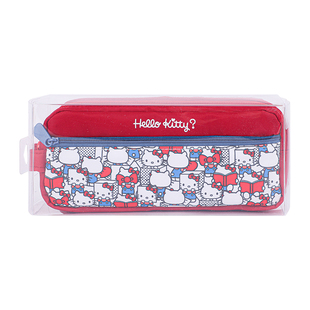 广博三丽鸥笔袋女孩手提hellokitty铅笔袋高颜值ins风铅笔盒凯蒂猫文具袋女孩版文具盒小众不撞款笔袋小学生