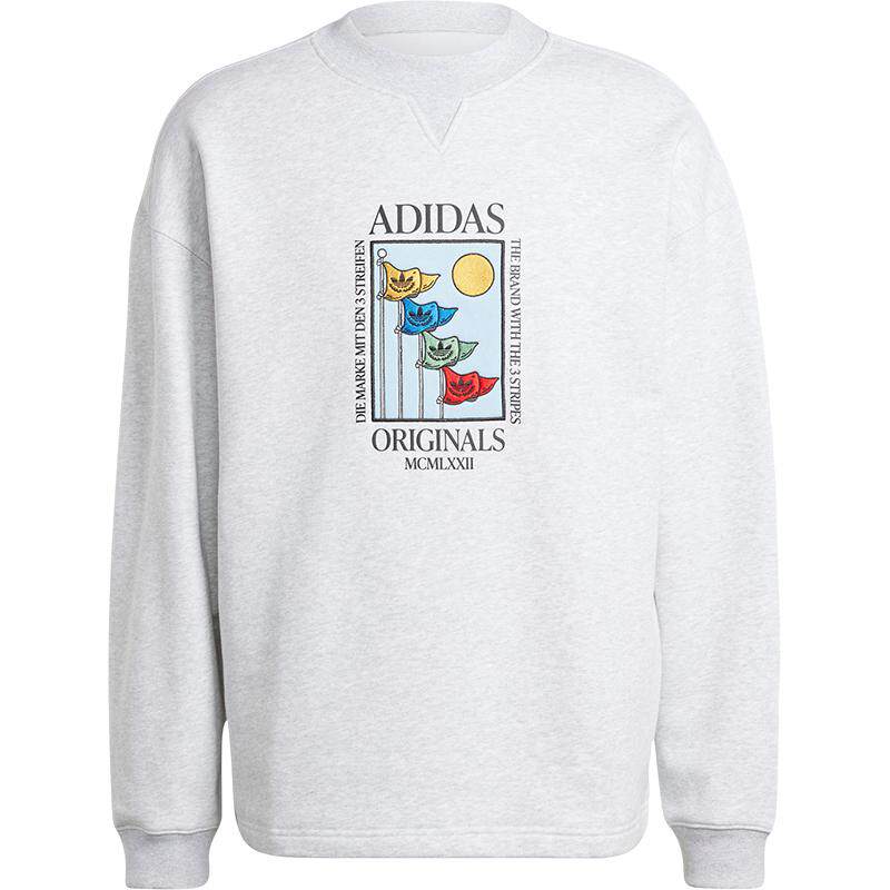 Adidas/阿迪达斯官方正品新款男士.毛圈布宽松运动圆领卫衣IZ2550