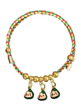 新中式端午节五彩绳手工编织手链