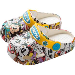 巴布豆儿童拖鞋幼儿男童宝宝夏男宝2防滑女宝3女童凉鞋沙滩洞洞鞋