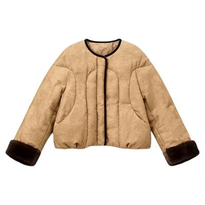 2025高端洋气皮草鹅绒服唐装外套