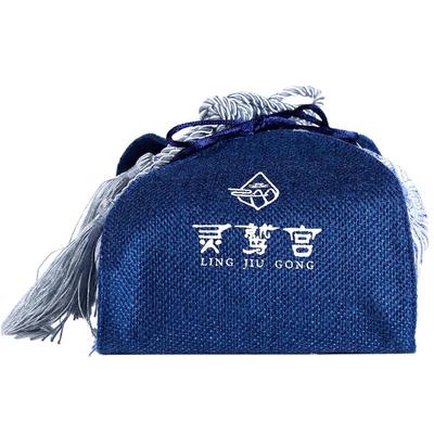 国潮双层布袋，赠茶勺，茶泡袋