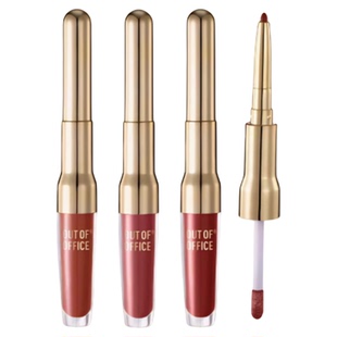 OUT OF OFFICE哦野双头水嘟唇釉OOO双头唇线笔镜面口红丰唇蜜唇彩