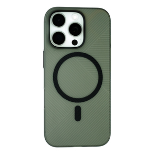 米斯登新款iPhone17ProMax超薄几何纹理手机壳适用苹果16磁吸magsafe保护套5防滑散热裸机感全包硬壳磨砂透明