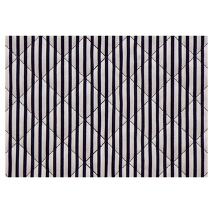 日本进口40支纯棉菱形绗缝面料条纹夹棉手工DIY包袋小物件布料