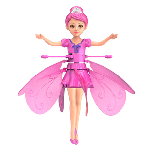 会飞的小仙女儿童感应飞行器悬浮飞天娃娃遥控飞机女孩户外玩具