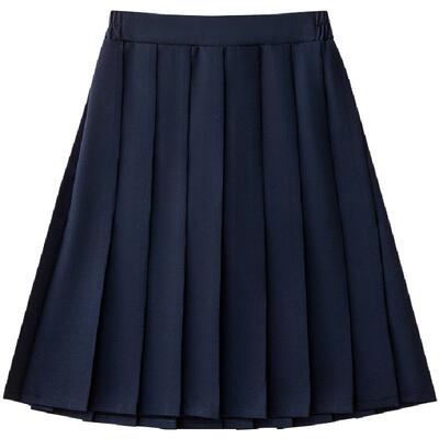 中小学生校服jk裙纯色校供百褶裙