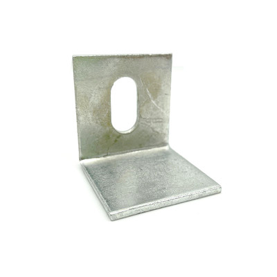 L型镀锌管卡铁片单边孔角码角铁