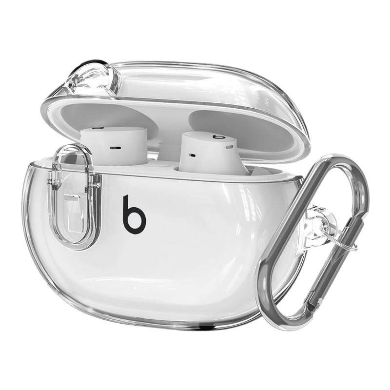 适用透明Beats Studio Buds耳机保护套卡扣开关Beats Studio Buds+软壳beats真无线蓝牙