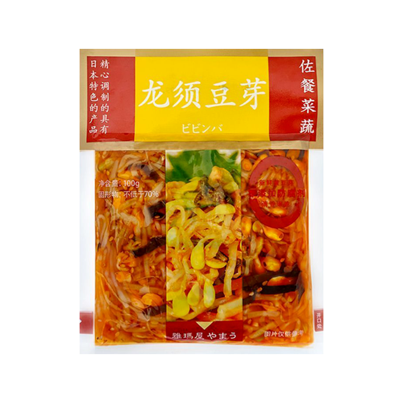 雅玛屋龙须豆芽速食网红低脂香辣脆爽口老式咸菜日式什锦小菜袋装