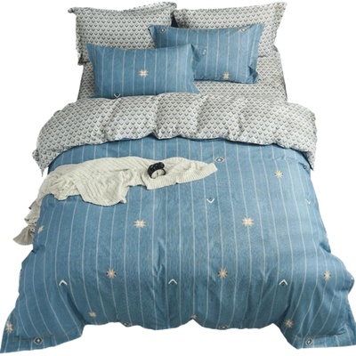 盛宇家纺全棉加厚磨毛四件套