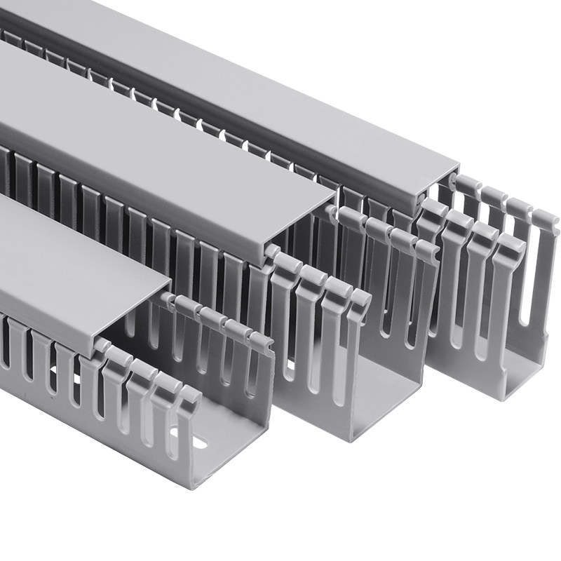 pvc线槽明装塑料走线槽绝缘阻燃工业配电柜控制箱行线槽布线25*30