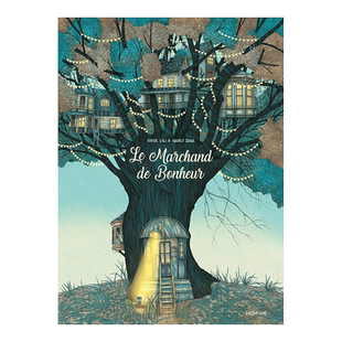 【现货】贩卖快乐的商人 法文原版儿童故事绘本 Le marchand de Bonheur 关于幸福的故事 3-6岁儿童读物书籍进口