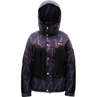 【设计师联名款】LINC金羽杰短款羽绒服女无性别拼接羽绒服1290