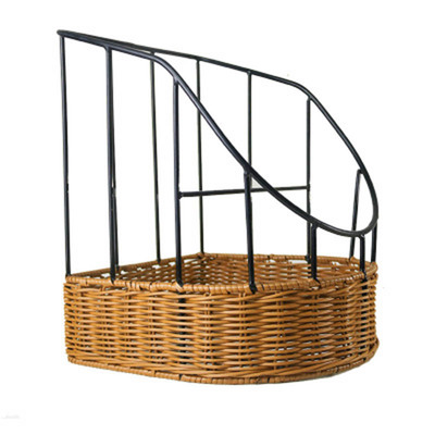 藤编法棍陈列筐面包篮展示篮