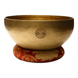 原色满月颂钵尼泊尔手工颂钵音钵瑜伽冥想钵静心铜磬钵盂法器摆件