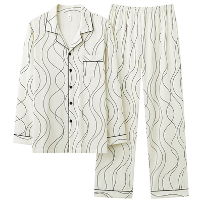 情侣纯棉5A抗菌家居服睡衣