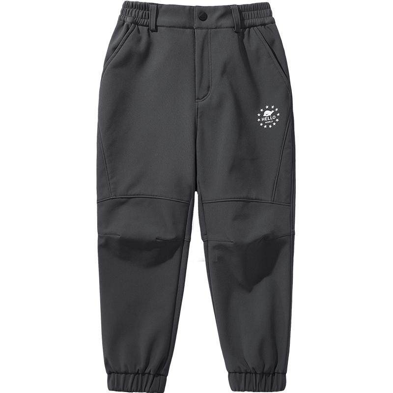 伯希和儿童软壳冲锋裤透气防泼水