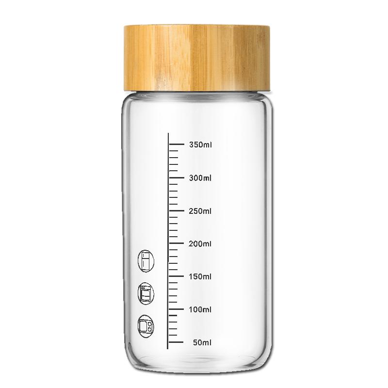 牛奶杯微波炉可加热冲泡奶粉专用带刻度玻璃杯成人带盖耐高温水杯