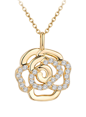 银饰莫桑石项链女款2024新款纯银不掉色夏季轻奢高级感小众18K金