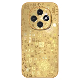 2026金色百福图适用oppoa6pro手机壳新品高级感a5/a3pro网红爆款手机壳findx8/x7/x6pro好看外壳防摔保护套女