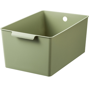 日式厨房橱柜收纳盒桌面杂物筐置物零食长方形盒子枪玩具储物篮