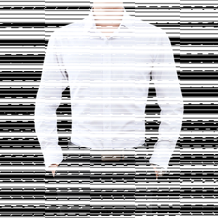 男士长袖白色衬衫秋季职业商务休闲正装领带韩版潮流短袖黑衬衣寸