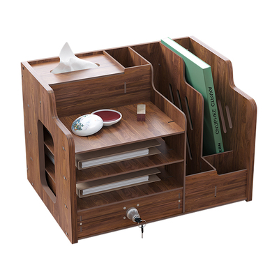 桌面收纳盒置物架桌面多层文件架