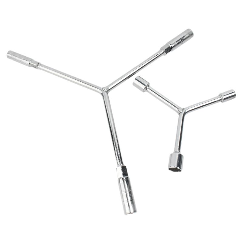 三叉套筒扳手多功能加长y型摩托车三角手动工具套装套