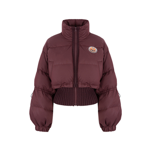 MARYLING玛俪琳冬季新品毛织拼接短款面包羽绒服A1DHW96250